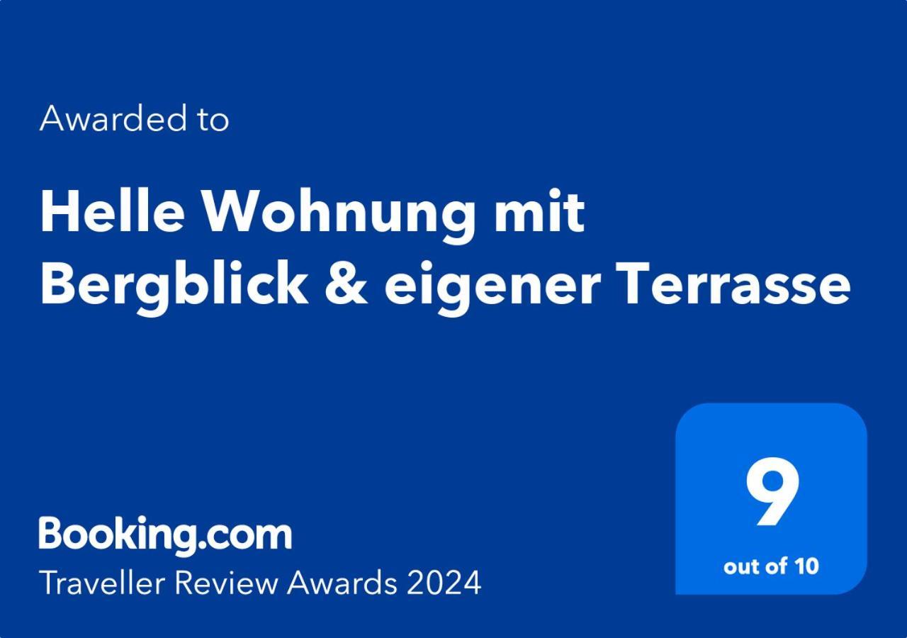 Helle Wohnung Mit Bergblick & Eigener Terrasse باد تولز المظهر الخارجي الصورة